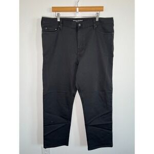Banana Republic Pants Mens 38x32 Black Traveler Slim Fit Chino Preppy